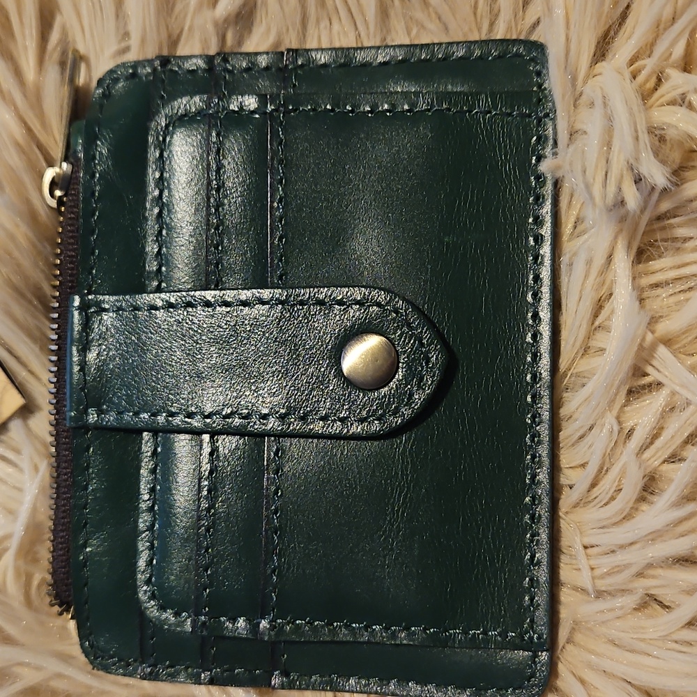 Patricia Nash Cassis ID Case Card Wallet Leather RFID Soft Green NWT - Picture 2 of 5